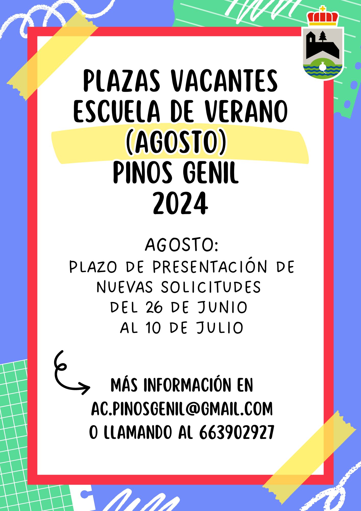 CARTEL PLAZAS VACANTES ESCUELA VERANO (2)