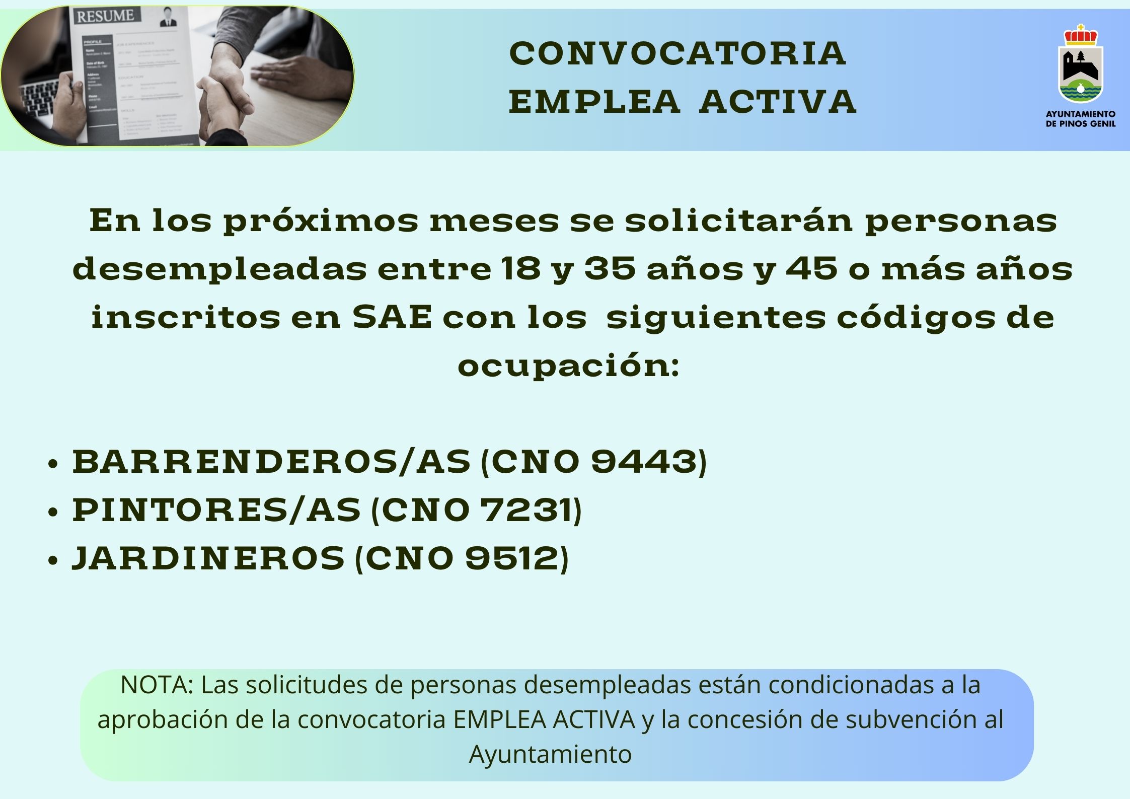 CONVOCATORIA EMPLEA ACTIVA