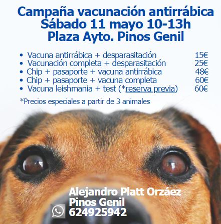 Campaña vacunación antirrábica Pinos Genil