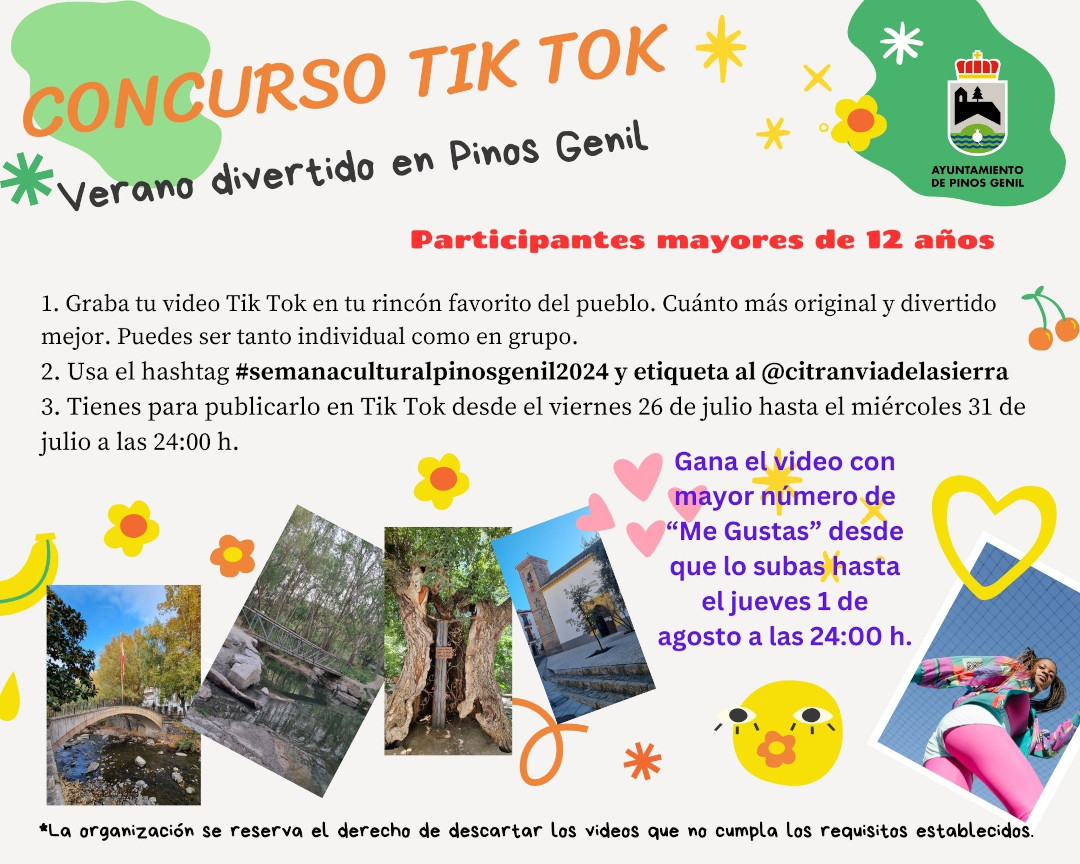 Cartel concurso tik tok 2024