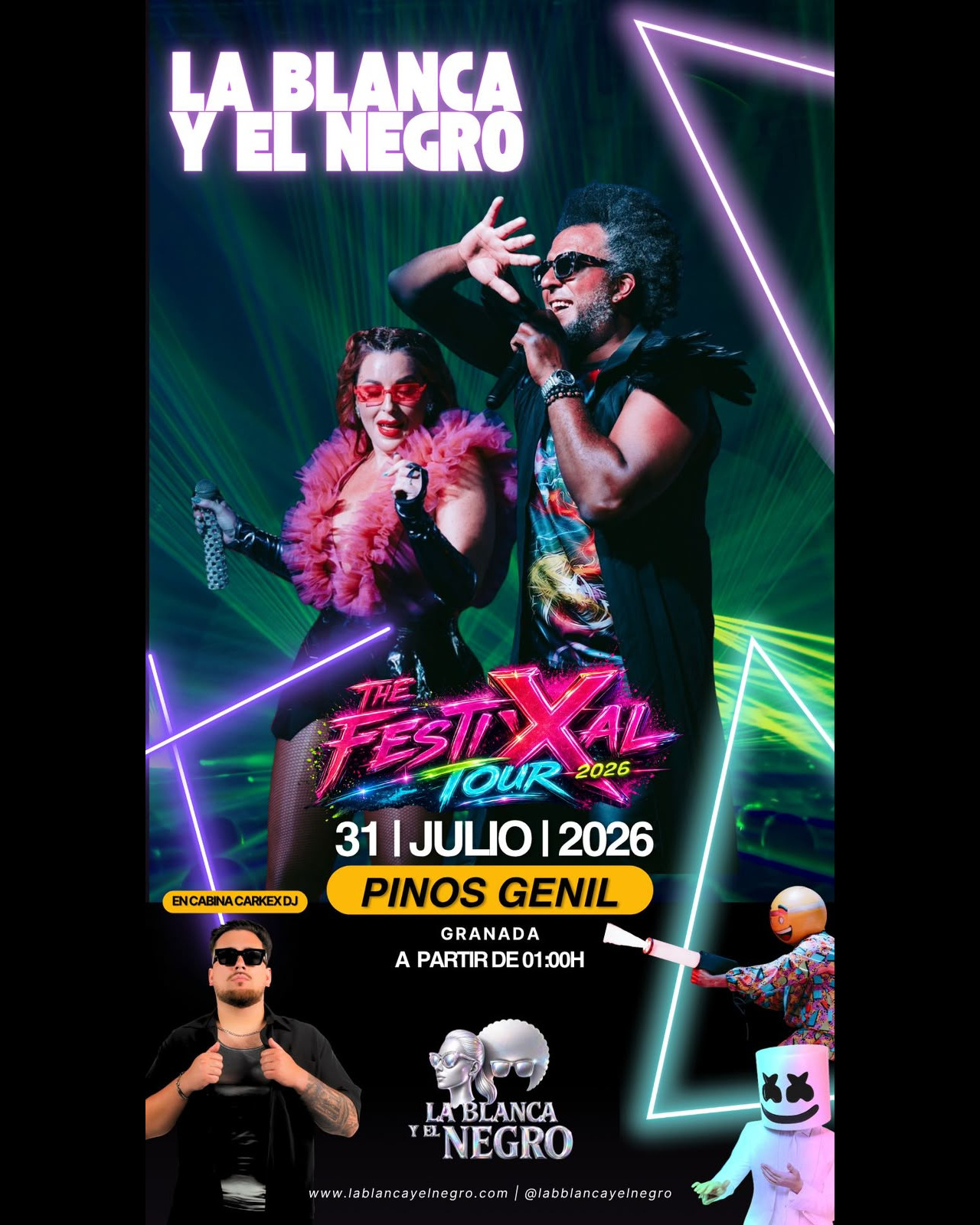 Cartel la Blanca y el negroIG