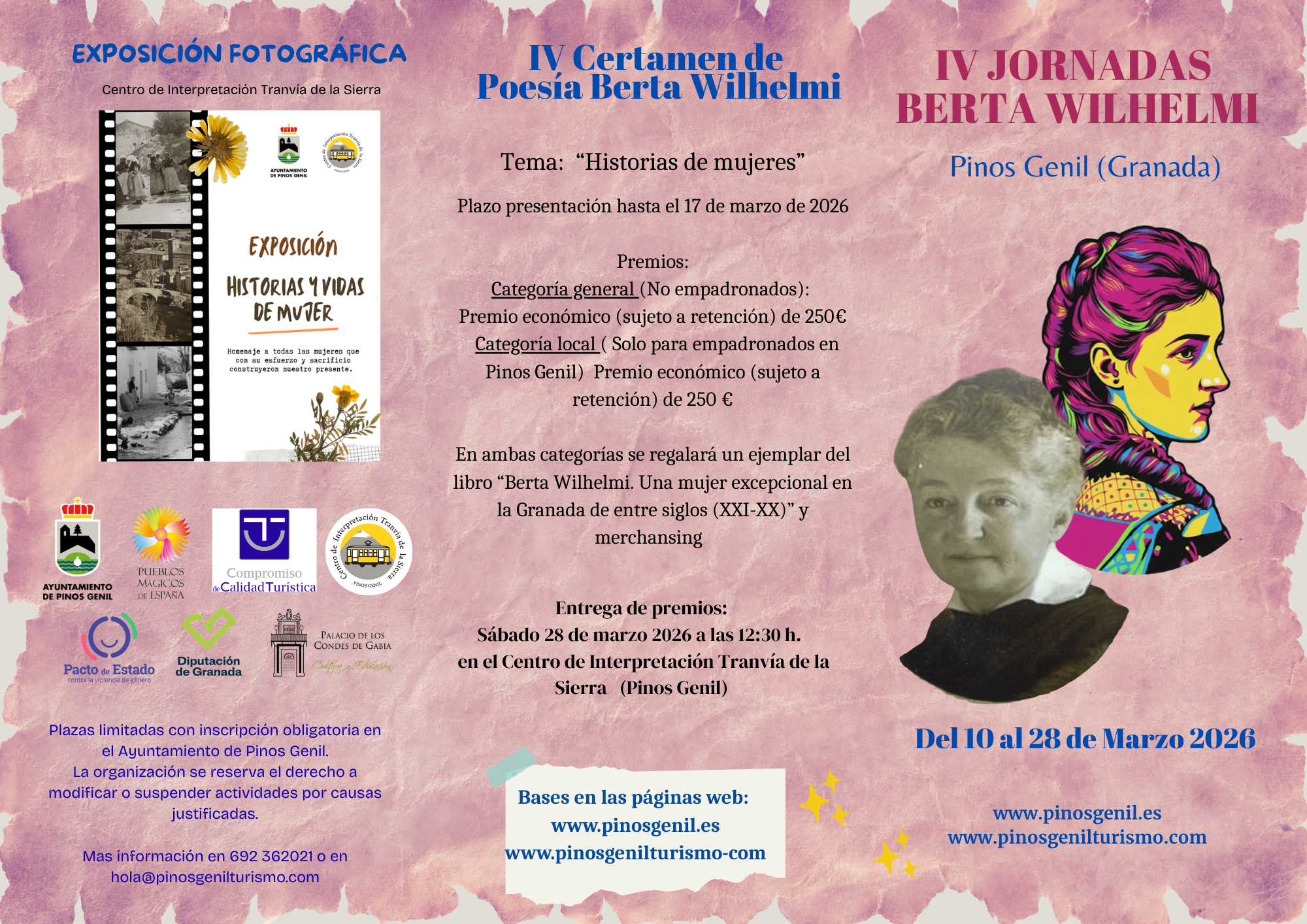 portada tríptico IV jornadas Berta Wilhelmi 2026