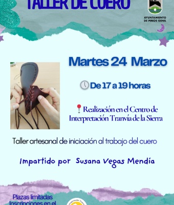 Taller artesanal de iniciación al trabajo del cuero