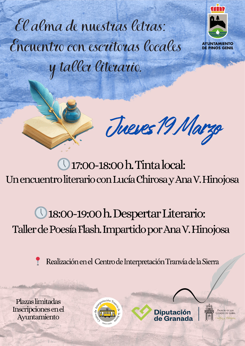 El alma de nuestras letras. Encuentro con escritoras locales y taller literario.