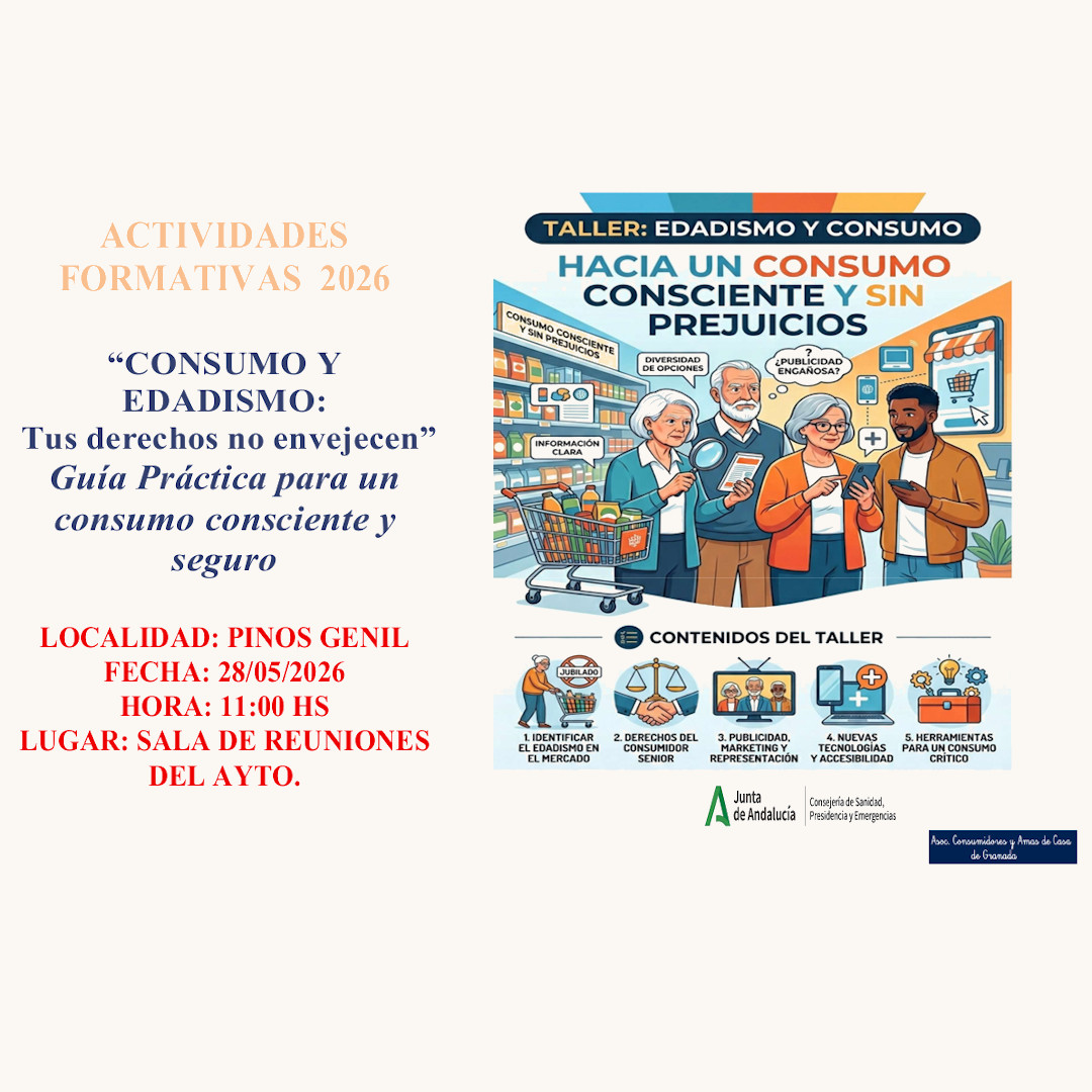 Taller "CONSUMO Y EDADISMO. Tus derechos no envejecen"