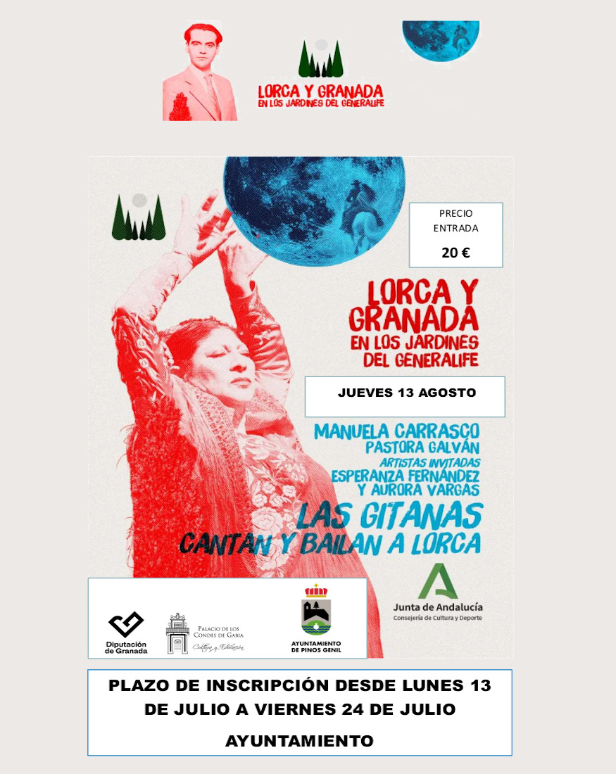 Lorca y Granada en los Jardines del Generalife - "Las Gitanas cantan y bailan a Lorca