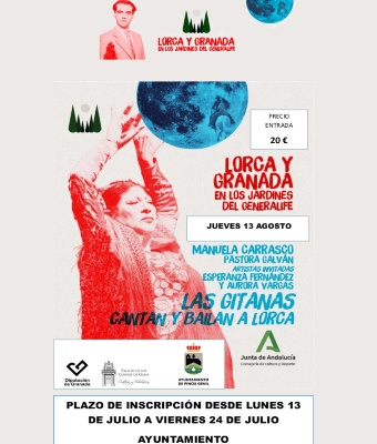 Lorca y Granada en los Jardines del Generalife - "Las Gitanas cantan y bailan a Lorca"