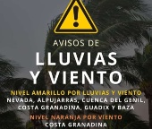Aviso nivel amarillo por lluvias y viento en Cuenca del Genil