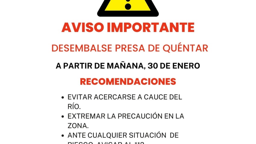 Aviso Pantano de QuentarIG Aviso Pantano de QuentarIG