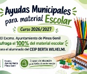 📚✏️ Ayudas Municipales para material escolar | Curso 2026/2027