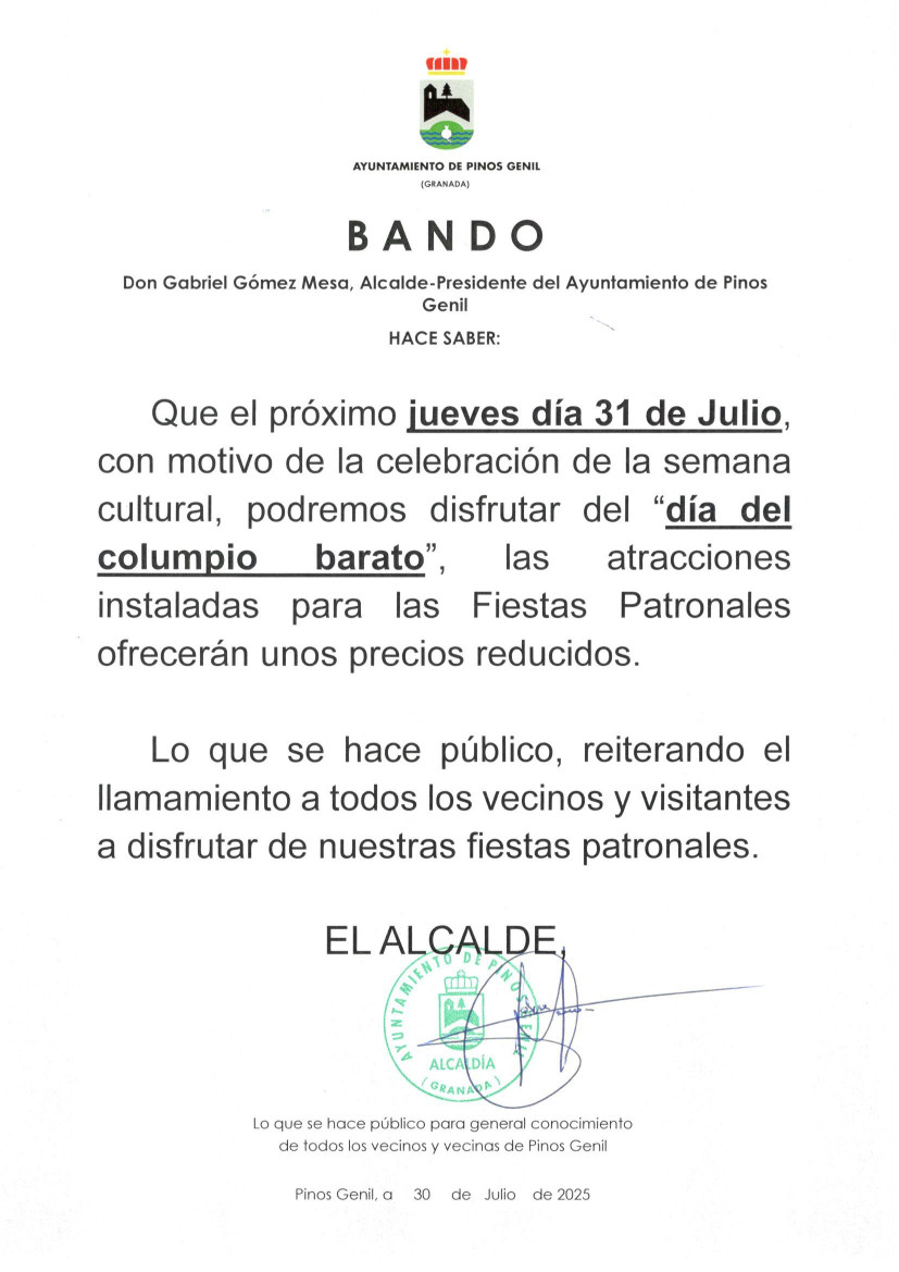 BANDO COLUMPIOS BARATOS 2025