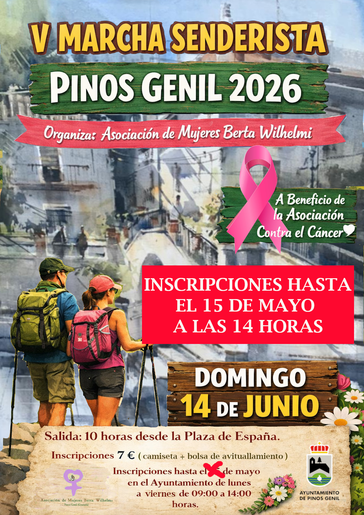 !!!AVISO¡¡¡  Inscripciones V Marcha Senderista Pinos Genil . Mañana último día.