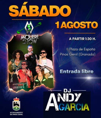 Actuación de Moliere Show y la sesión musical de DJ Andy García.