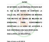 23 DE MARZO - CORTE AL TRÁFICO CALLE DEL RÍO