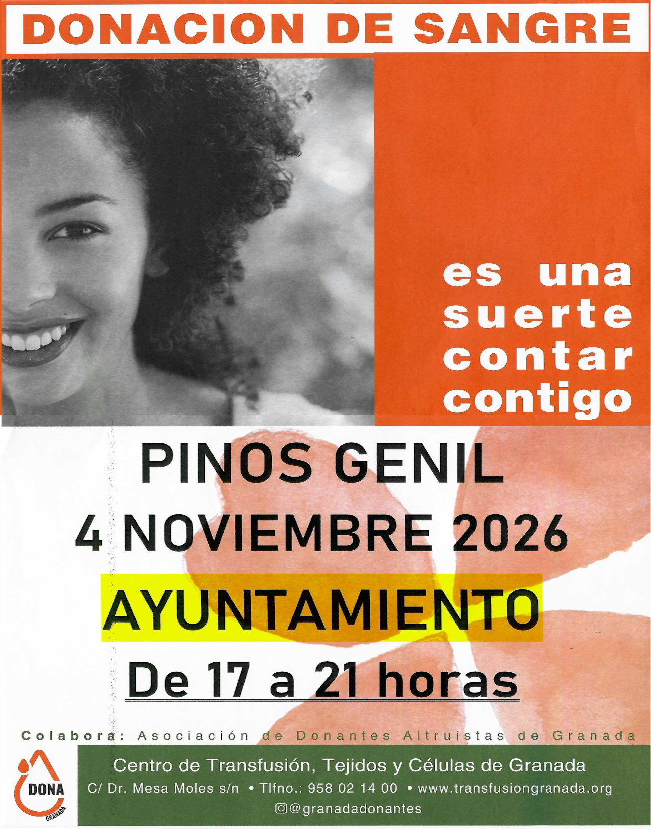 🩸❤️ ¡DONACIÓN DE SANGRE EN PINOS GENIL!