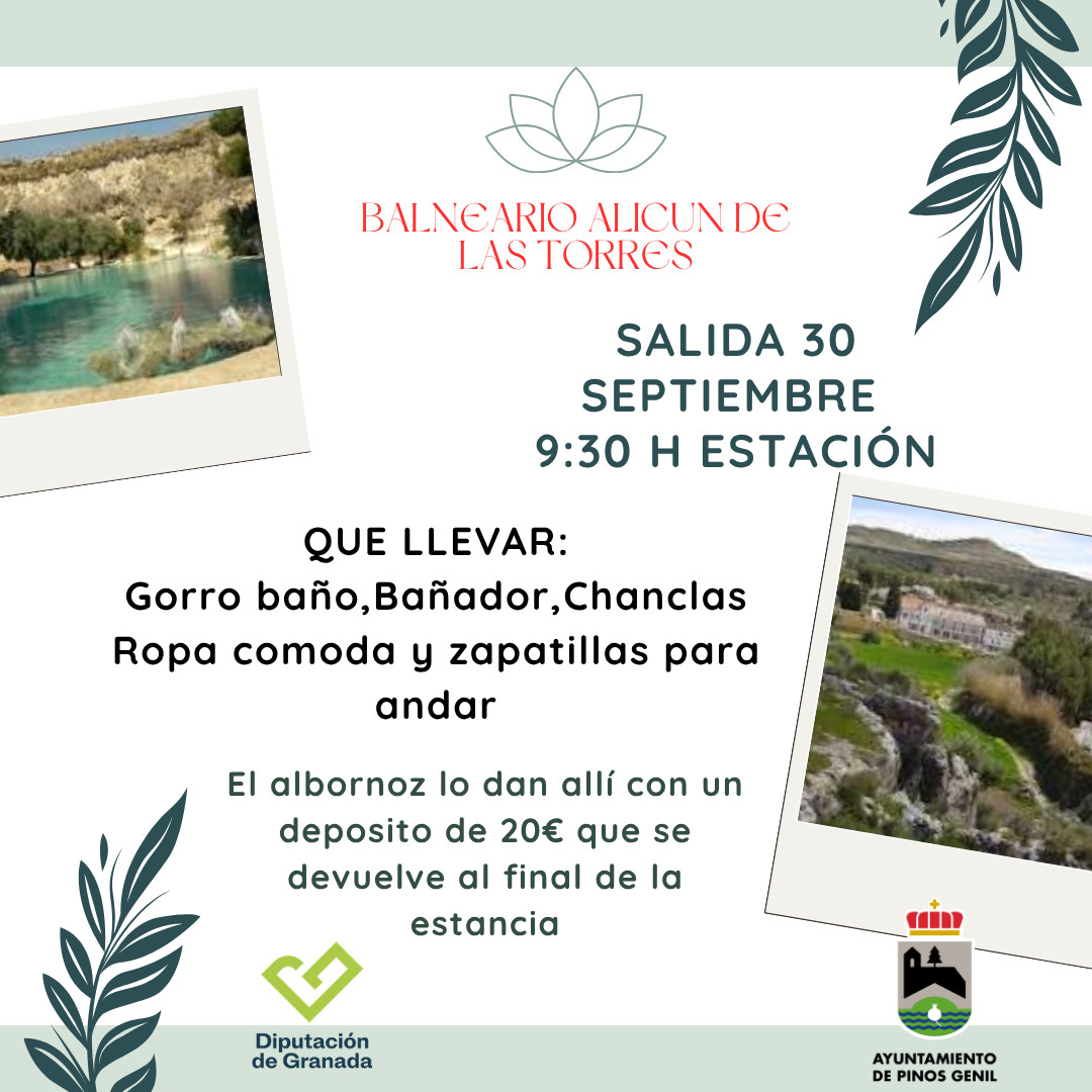 🌿💦 ¡Balneario Alicún de las Torres! 💦🌿 HORA DE SALIDA