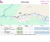 Horarios de paso por las calles de Pinos Genil de la Sierra Nevada límite Gran Fondo y Subida al Veleta del sábado 23 y domingo 24 de mayo.